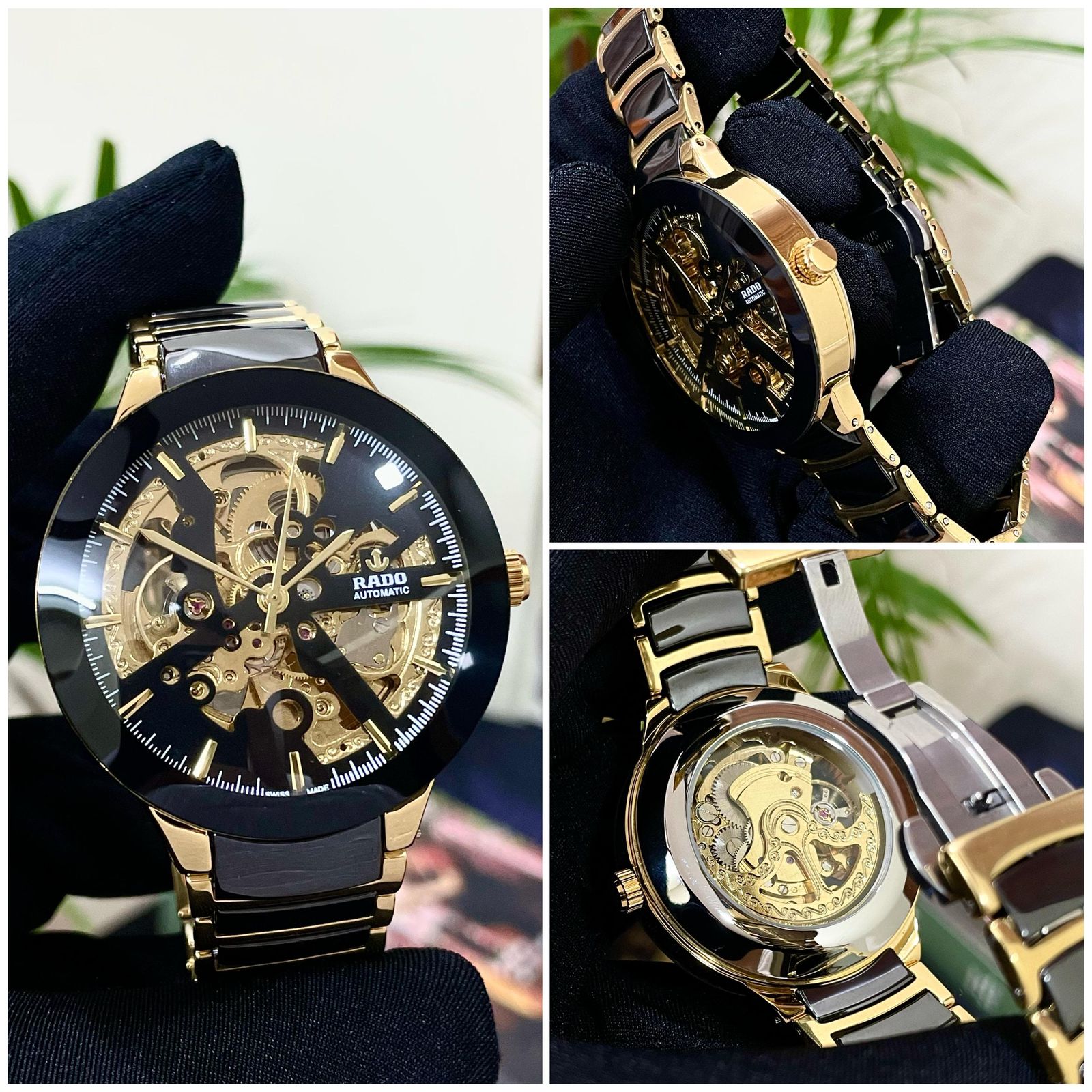 luxury Watch Golden Black watch 8211