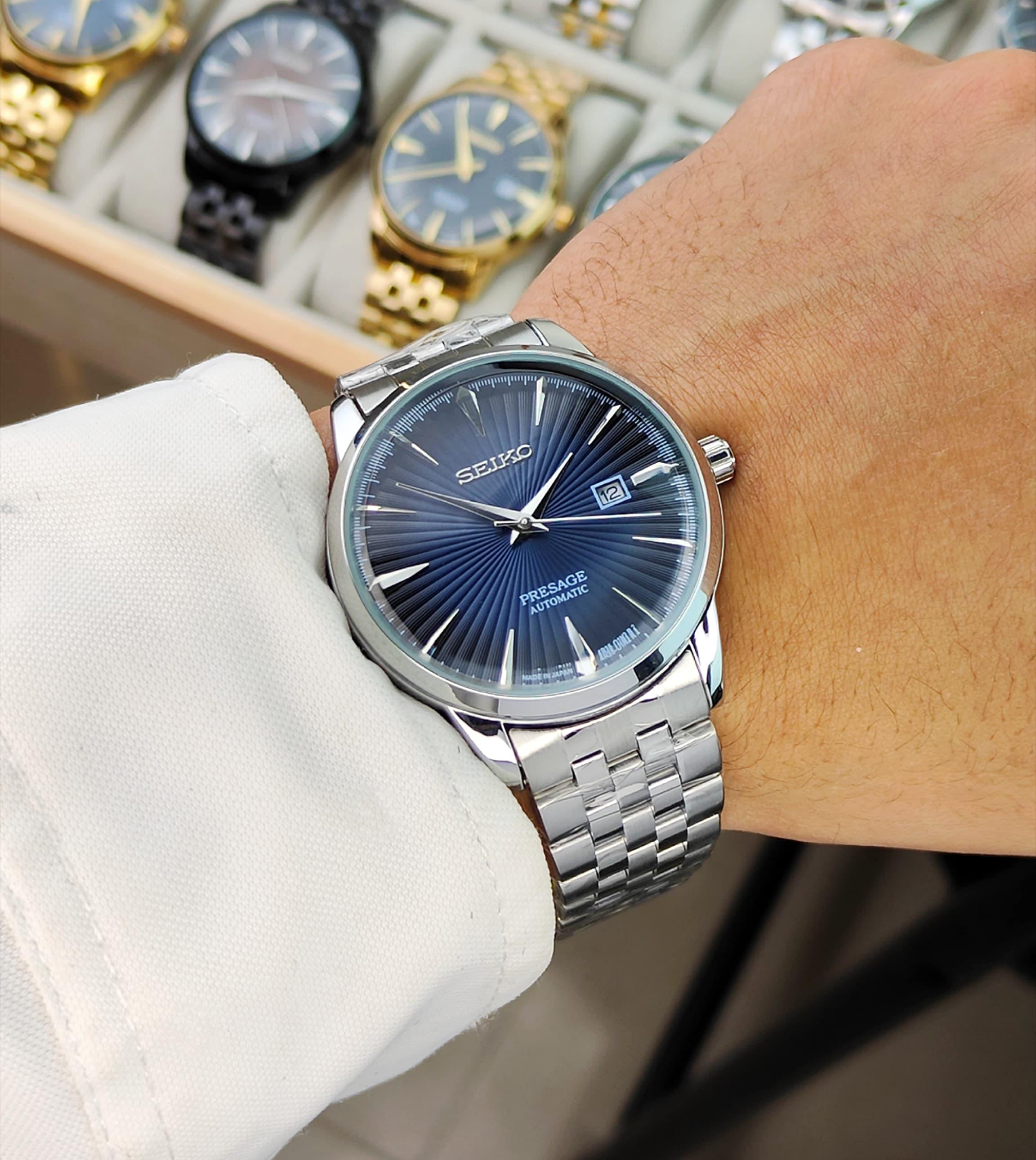 SEI__KO PRE__AGE COCKTAIL TIME WATCH WITH A BLUE DIAL