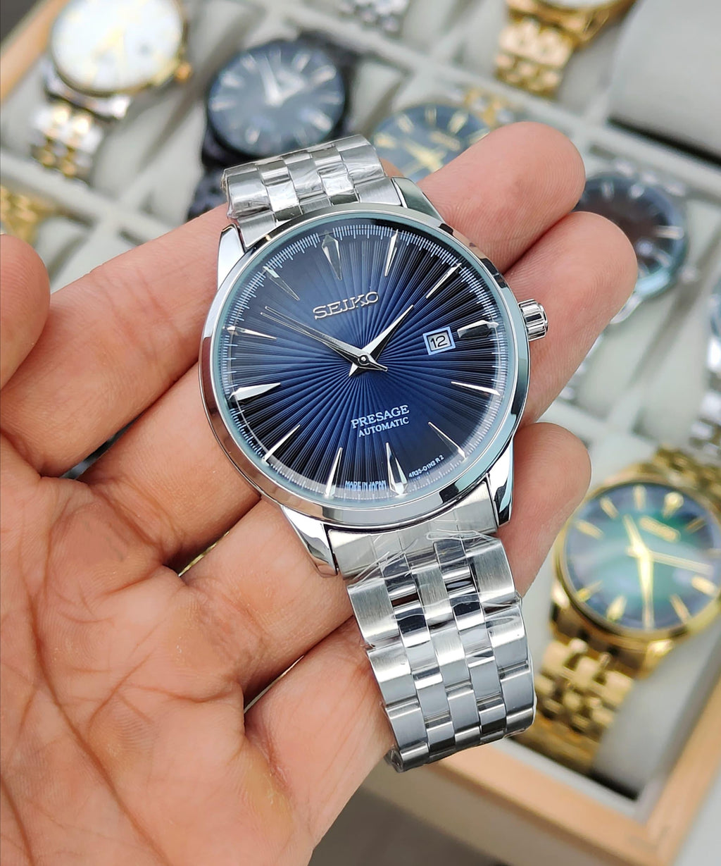 SEI__KO PRE__AGE COCKTAIL TIME WATCH WITH A BLUE DIAL