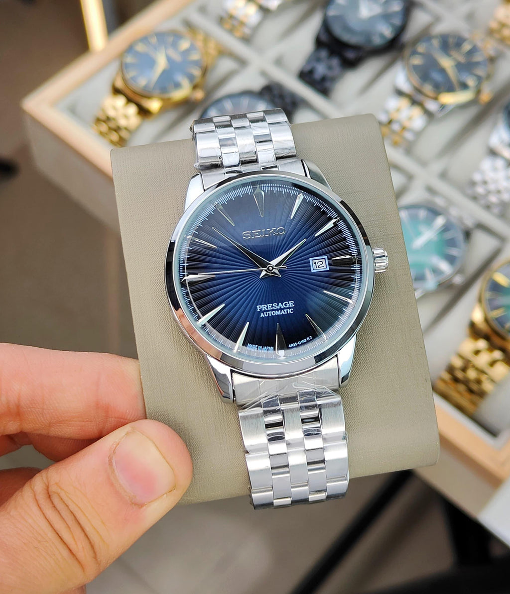 SEI__KO PRE__AGE COCKTAIL TIME WATCH WITH A BLUE DIAL