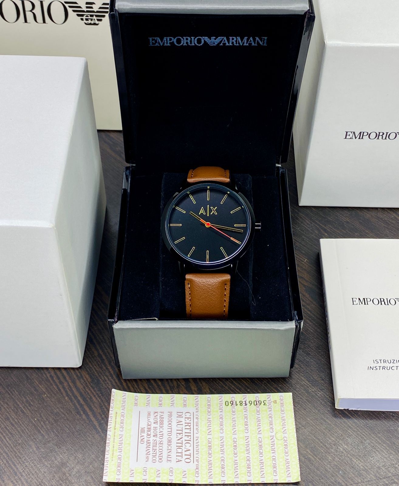 ARM___NI EXCHANGE CAY__DE MEN’S QUARTZ WATCH