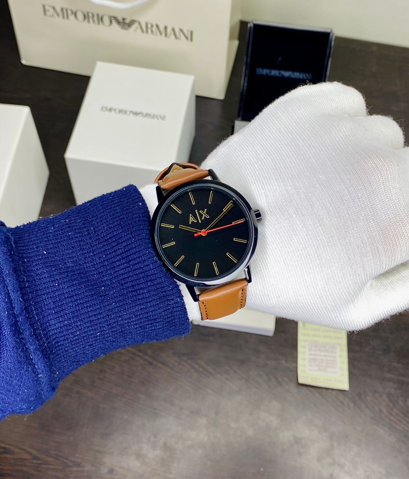 ARM___NI EXCHANGE CAY__DE MEN’S QUARTZ WATCH